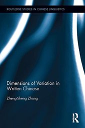 book Dimensions of Variation in Written Chinese