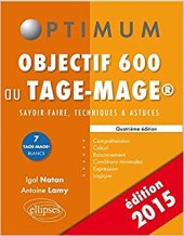 book Objectif 600 au TAGE-MAGE