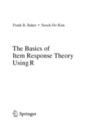 book The Basics of Item Response Theory using R