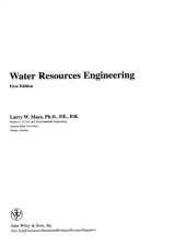 book Water Resources Engineering