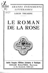 book Le roman de la rose