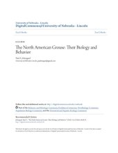 book The North American Grouse: Their Biology and Behavior