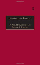 book Interpreting Statutes: A Comparative Study