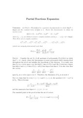 book Partial Fractions Expansion [expository notes]