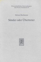 book Sünder oder Übertreter. Studien zur Argumentation in Gal 2,15ff.