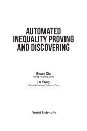 book Automated Inequality Proving and Discovering