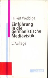 book Einführung in die germanistische Mediävistik