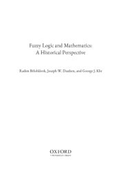 book Fuzzy Logic and Mathematics: A Historical Perspective