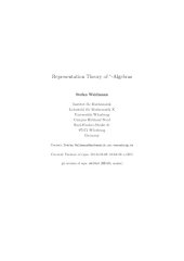 book Representation Theory of *-Algebras [Lecture notes]