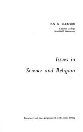 book Issues in science and religion