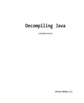 book Decompiling Java