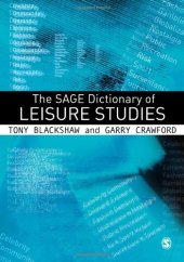 book The SAGE Dictionary of Leisure Studies