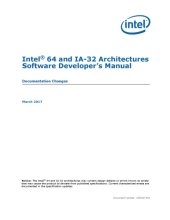 book Intel® 64 and IA-32 Architectures Software Developer’s Manual: Documentation Changes