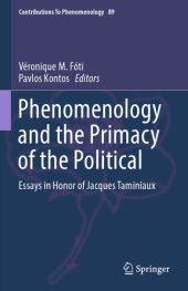 book Phenomenology and the Primacy of the Political Essays in Honor of Jacques Taminiaux