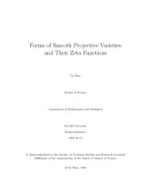 book Forms of Smooth Projective Varieties and Their Zeta Functions [thesis]