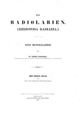 book Die Radiolarien - eine Monographie (Rhizopoda Radiaria)