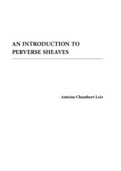 book An introduction to perverse sheaves [Lecture notes]