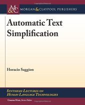 book Automatic Text Simplification