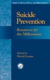 book Suicide Prevention: Resources for the Millennium