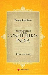 book Introduction To The Constitution Of India