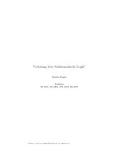 book Vorlesung über Mathematische Logik [Lecture notes]