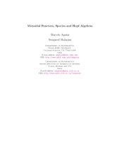 book Monoidal functors, species and Hopf algebras [book draft]