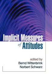 book Implicit Measures of Attitudes