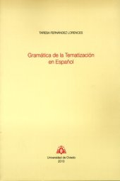 book Gramática de la tematización en español