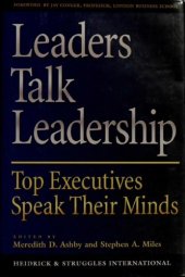 book Leaders talk leadership: top executives speak their minds