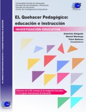 book El quehacer pedagógico: educación e instrucción