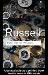 book History of Western philosophy