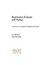 book Regression Analysis with Python