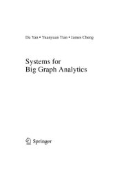 book Systems for Big Graph Analytics