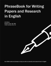 book PhraseBook for Writing Papers and Research in English