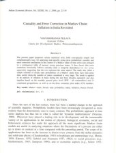 book Causality and error correction in Markov Chain: Inflation in India Revisited