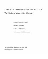 book American Impressionism and Realism.  The Painting of Modern Life, 1885–1915