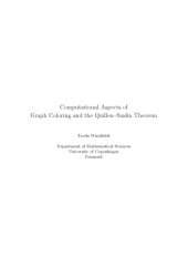 book Computational Aspects of Graph Coloring and the Quillen-Suslin Theorem [PhD thesis]