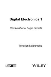 book Digital Electronics 1 Combinational Logic Circuits