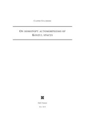 book On homotopy automorphisms of Koszul spaces [PhD thesis]