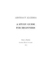 book Abstract Algebra: a study guide for beginners [draft]