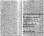 book Konstitutionsbedingungen des bürgerlichen Staates und der sozialen Revolution bei Marx und Engels. Eine Einführung