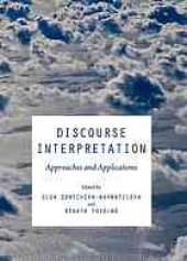 book Discourse interpretation : approaches and applications