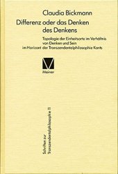 book Differenz oder das Denken des Denkens (Schriften Zur Transzendentalphilosophie) (German Edition)