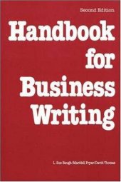 book Handbook for business writing