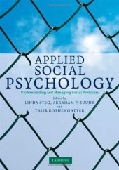 book Applied Social Psychology: Understanding and Managing Social Problems