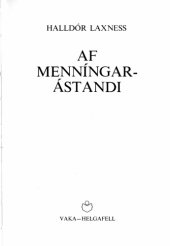 book Af menníngarástandi