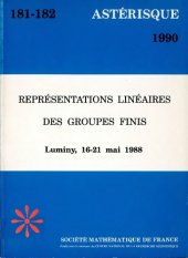 book Représentations linéaires de groupes finis