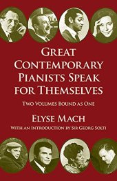 book Great Contemporary Pianists Speak for Themselves