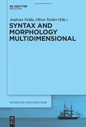 book Syntax and Morphology Multidimensional