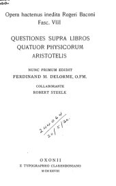 book Questiones supra libros quatuor physicorum Aristotelis